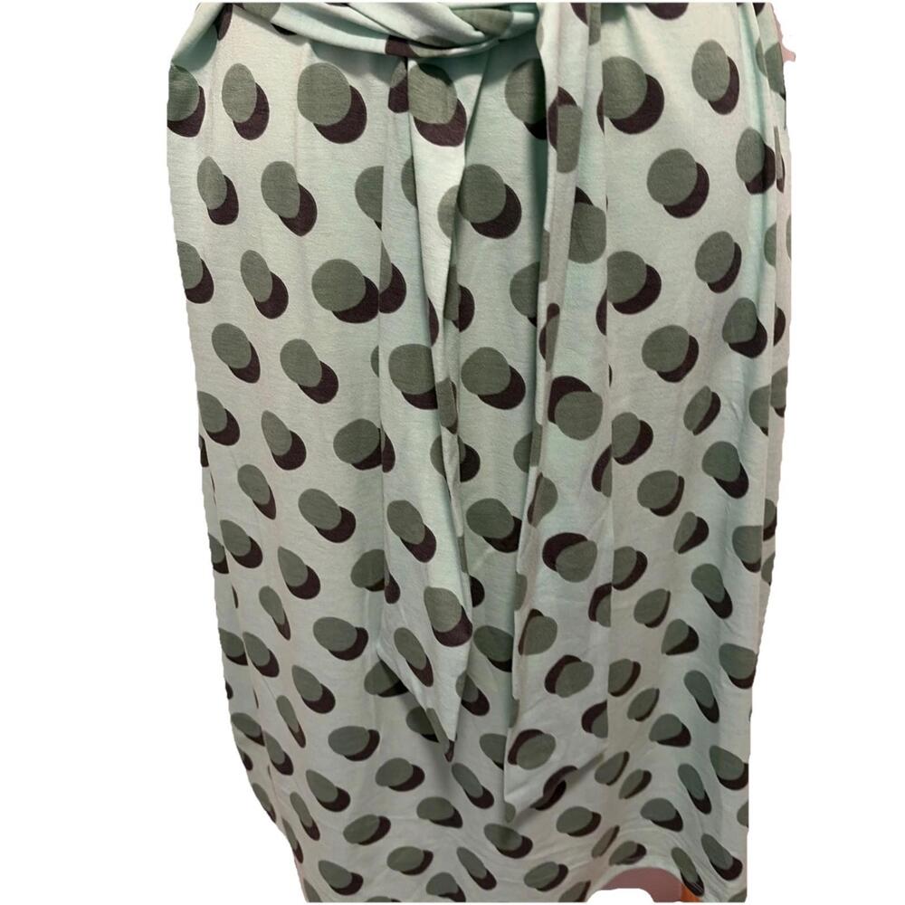 NWT LuLaRoe Marly Light Green Polka Dot SS Dress With Poclets Size XL (W 18-20) - Picture 5 of 8